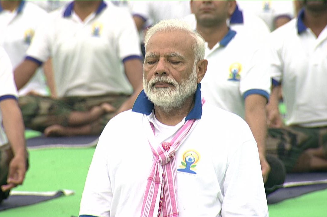 Yoga with Hon'ble PM of India